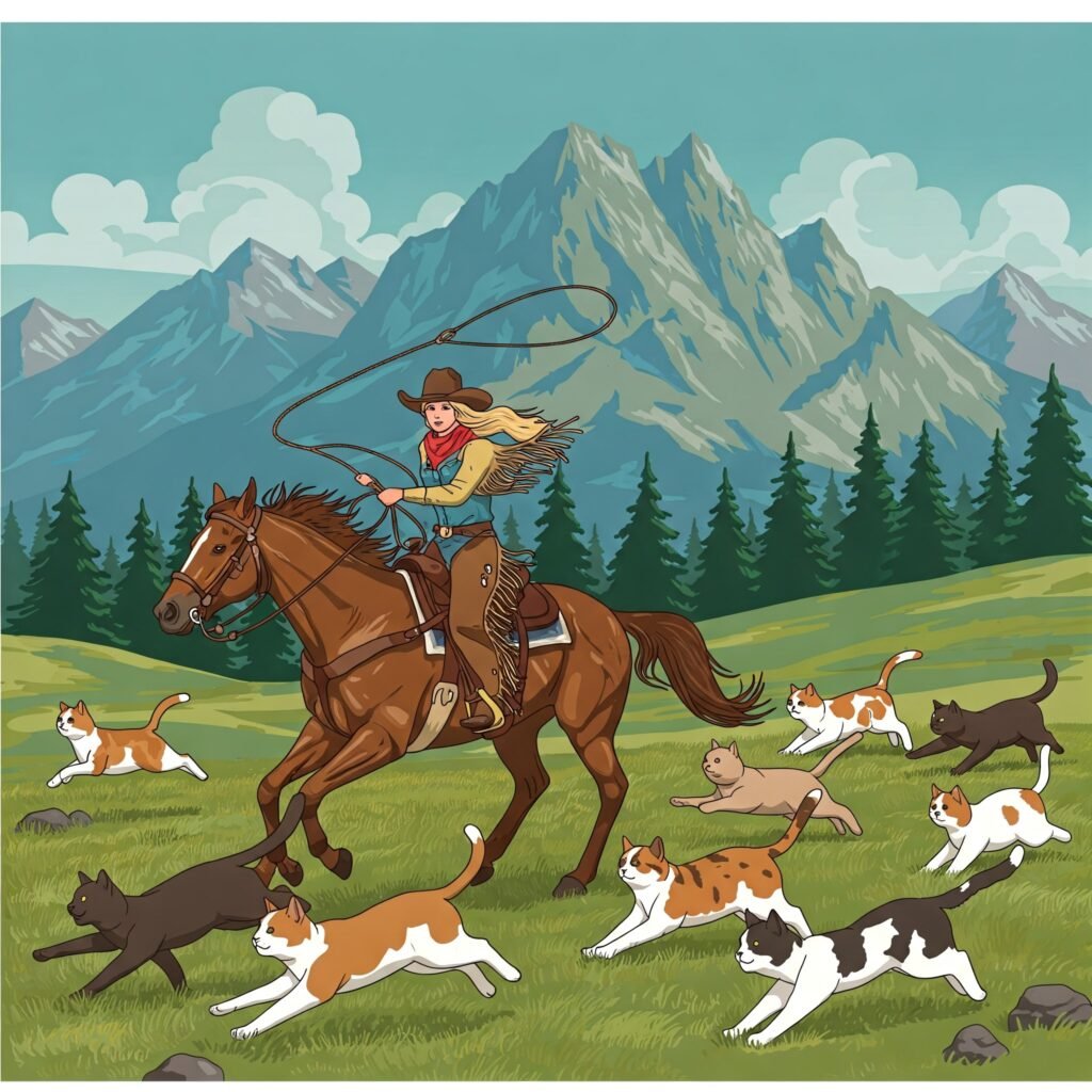 cowgirl Cartoon for