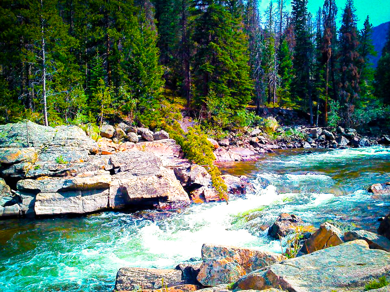 Poudre River, Poudre Canyon in Northern Colorado
